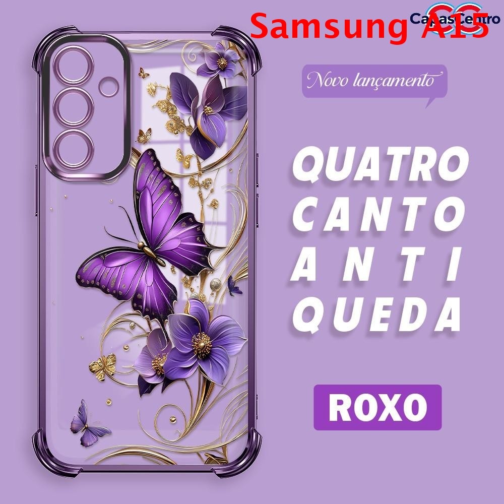 Capa Para Samsung Galaxy A15 4G 5G Capinha Anti Choque Case Transparente 0647 FS