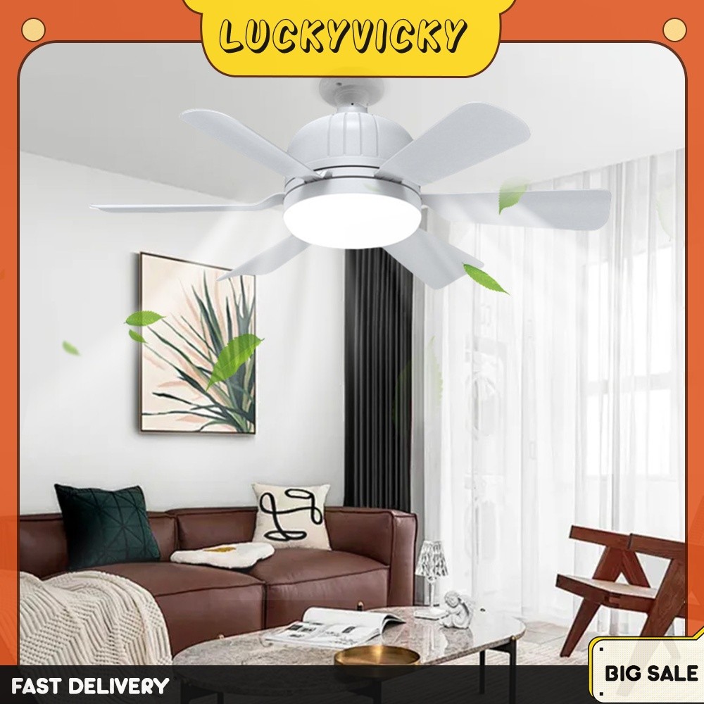 Ventiladores De Teto Reguláveis De 46 Cm Com Luz E Lâmpada Controle Remoto 2400 Lúmens Para Quarto