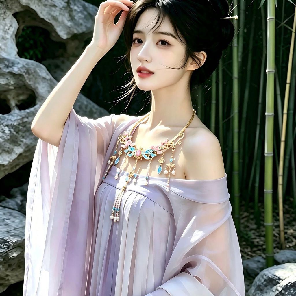 Borboleta Yingluo Colar Hanfu Acessórios Rosa Azul Fluxo Colar de Pérolas Colar Antigo