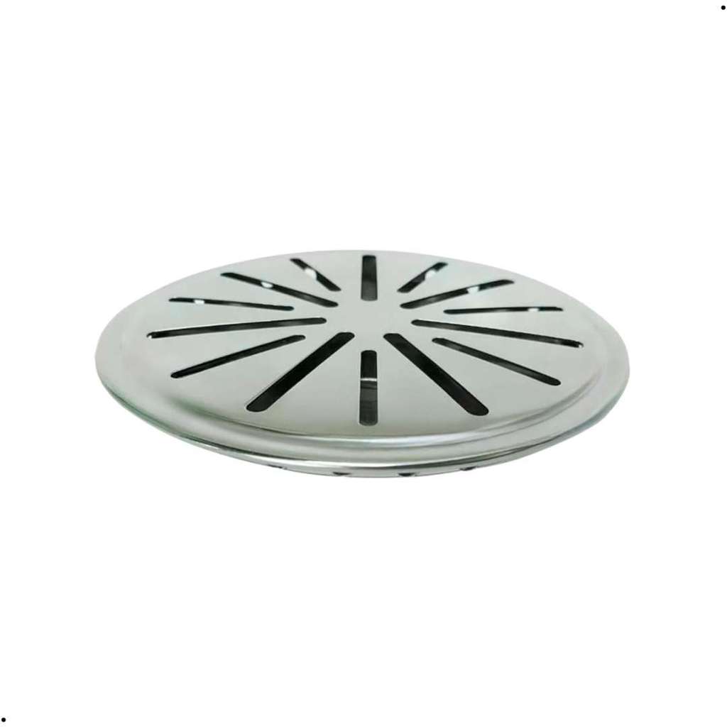 Ralo De Fundo Anti Turbilhão Em Aço Inox Para Piscinas 50mm