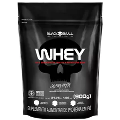 Whey Protein (WPI, WPC, WPH) - Refil 900g - Black Skull