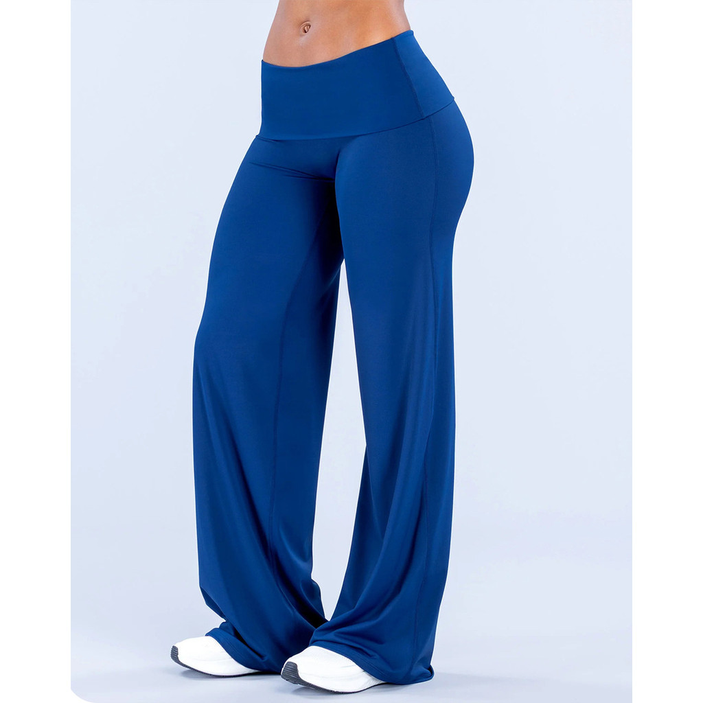 Flanging Yoga Calças de Perna Larga Calças Esportivas Soltas Lazer Ao Ar Livre Esportes Calças de Fitness