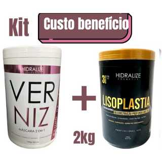 Kit Verniz Máscara De Hidratação Nutrição Fortalecimento Crescimento Capilar 2 em 1 Creme De Pentear