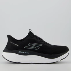 Tênis Skechers Max Run Feminino Preto e Branco