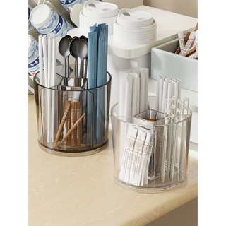 Caixa de armazenamento de pauzinhos, utensílios de cozinha, colher, pauzinhos, cesta rotativa, leite, chá, suporte de pa