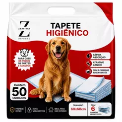 Tapete Higiênico Cachorro Pet Cães 50un 60x60 Antivazamento