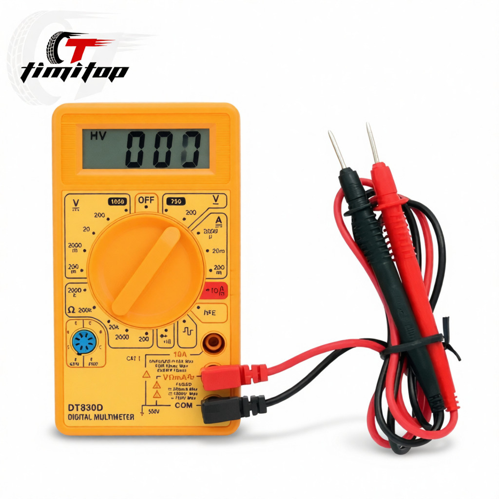 Multímetro Digital DT-830 com bateria e ponta de teste (SEM BIPE)