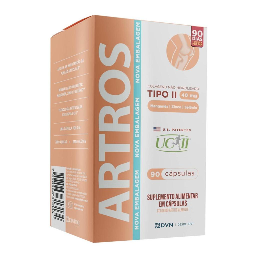 Colágeno Tipo 2 UC-II 40mg - 90 cápsulas - Artros