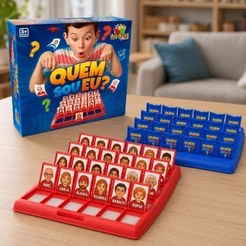 Jogo Quem Sou Eu? Vapt Vupt Educativo com Tabuleiro e Cartas – Diversão em Família e Amigos