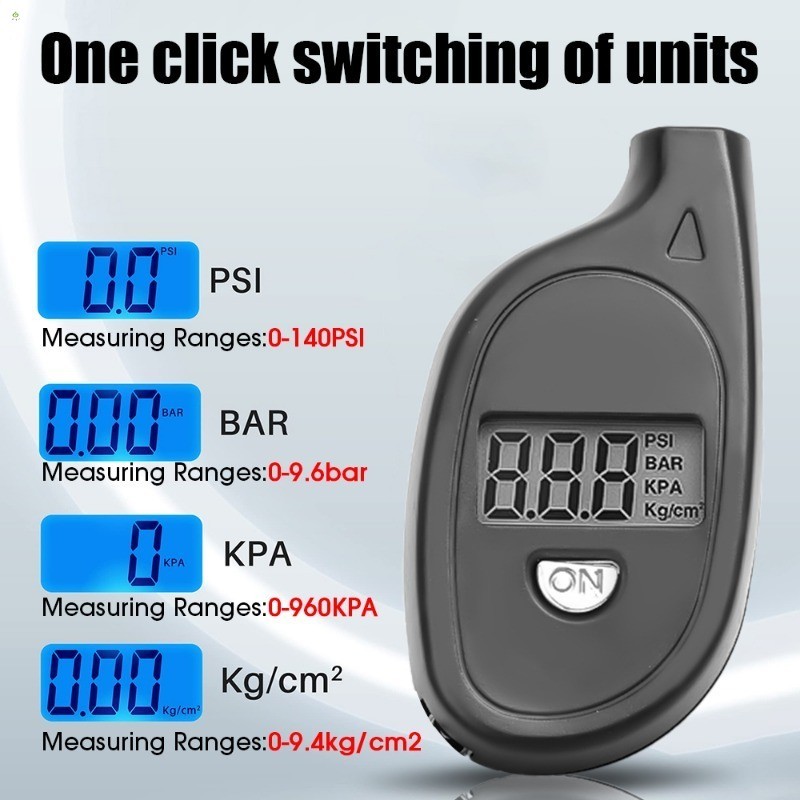 Medidor Digital De Pressão De Pneus-Monitor Portátil De Alta Precisão Para Caminhão De Motocicleta E Carro