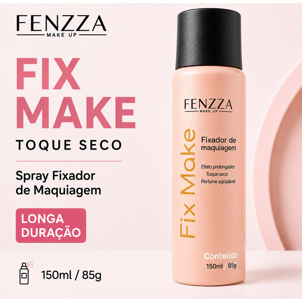 Fixador de Maquiagem Fenzza Fix Make 150ml Toque Seco Longa Duração