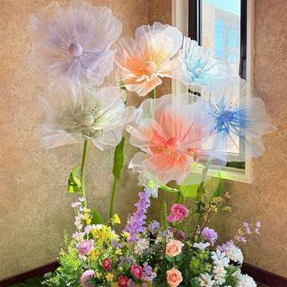 Grande Flor De Simulação , Falsa Oca De 40/50cm , Gaze Pendurada Grandes Flores Artificiais Casamento