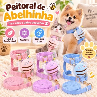 Coleira De Abelha Decorativa Para Cães E Gatos Pequenos, Acessório Animal De Estimação