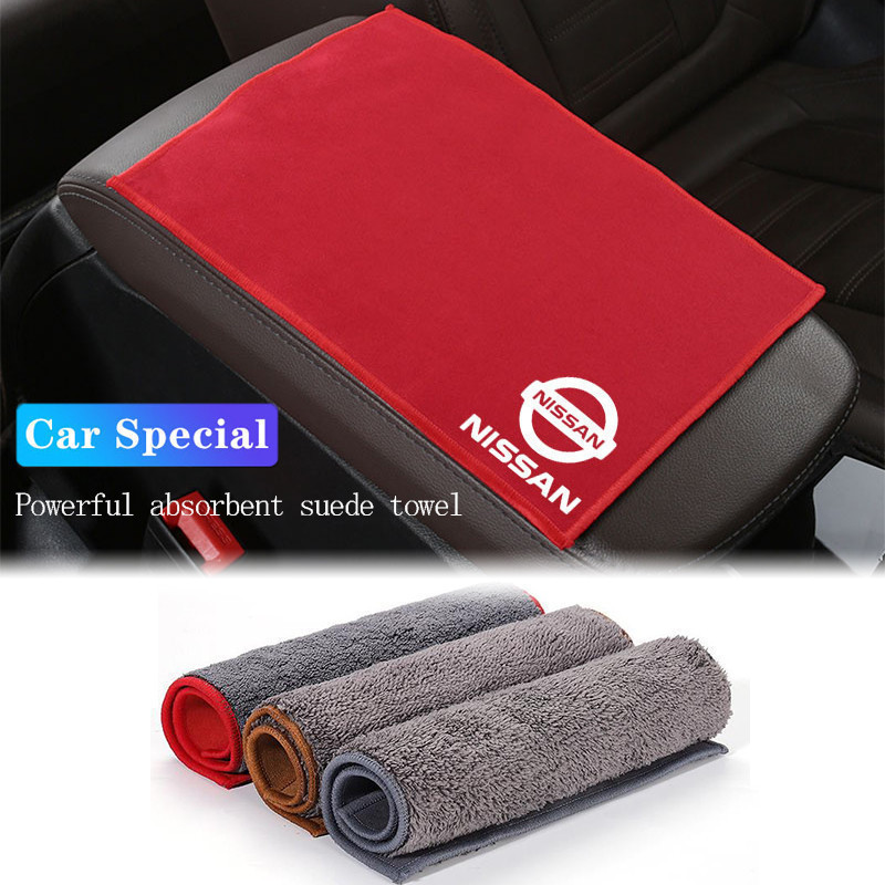 Toalha de microfibra absorvente para secagem de carros, acessórios para lavagem de carros, para Nissan Patrol Y62 Versa