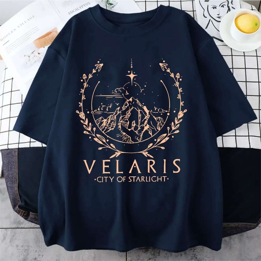 Camiseta Acotar Corte De Espinhos E Rosas Velaris City Of Starlight — imagem 2 de 2