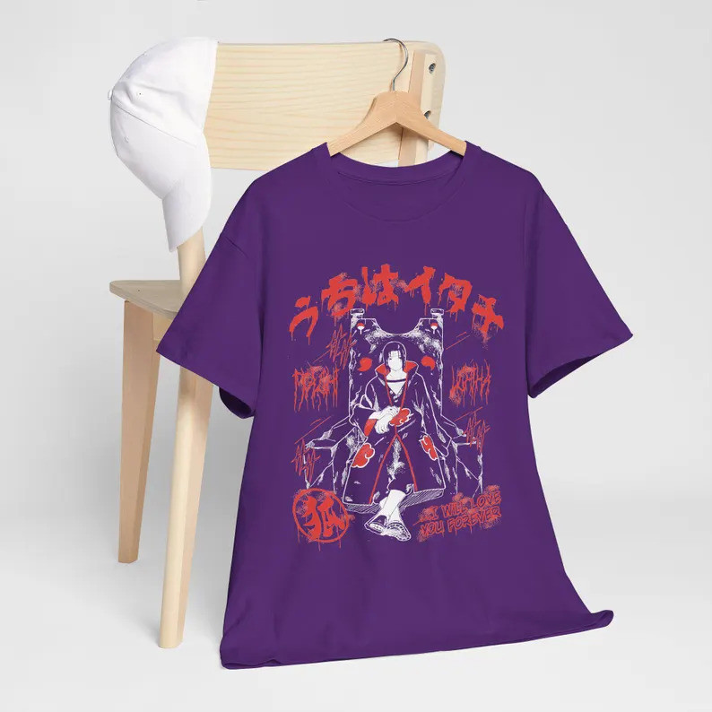 [Camiseta Premium em Algodão Puro]BOW Camiseta unissex com estampa de anime japonês, camiseta com estampa de mangá