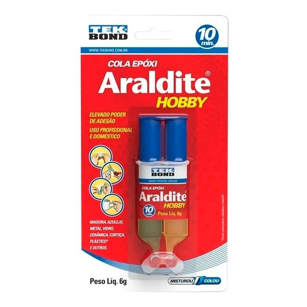 Adesivo Araldite Hobby Epoxi Liquido (Seringa) 6gr