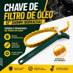 Chave Saca Filtro De Óleo 12" 300mm (borracha)