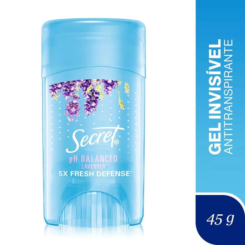 Desodorante Stick em Gel Secret Lavanda 48h 45g