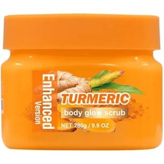Esfoliante Corporal com Cúrcuma, Esfoliante Corporal para Pele Áspera e Seca, Remove Suavemente as Cravas e Pontos Negro