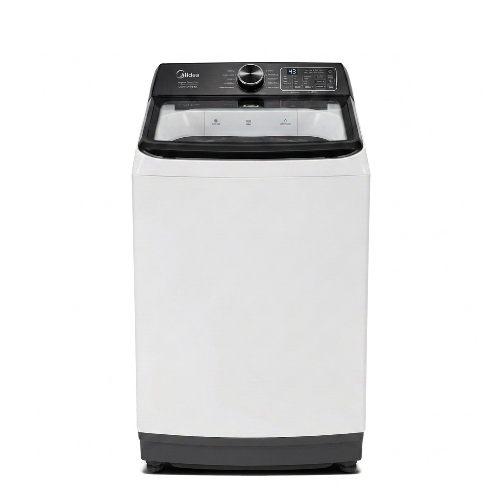 Máquina de Lavar Roupa Midea 12kg Sistema Wave Impeller e Compacta Branca