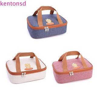 Lancheira térmica infantil com desenhos animados de animais, bolsa de comida portátil XZRM