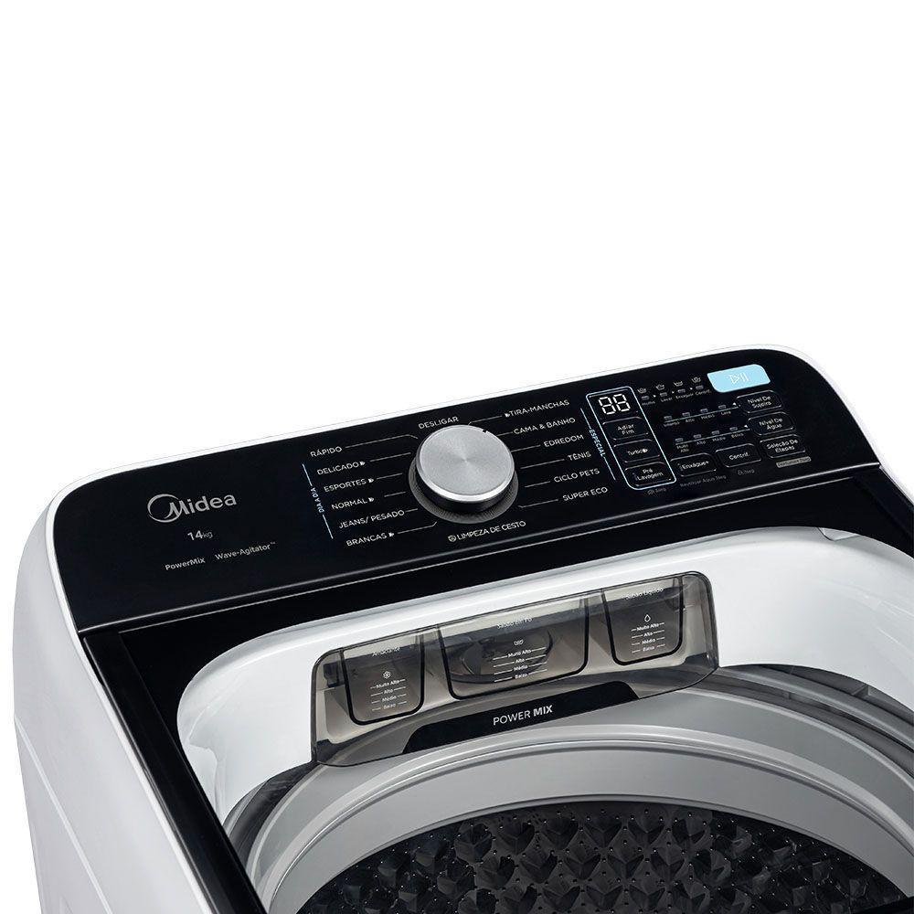 Lavadora De Roupas Midea 14Kg Wave Agitador Branca 220V MA512W140A/WK05 — imagem 2 de 2