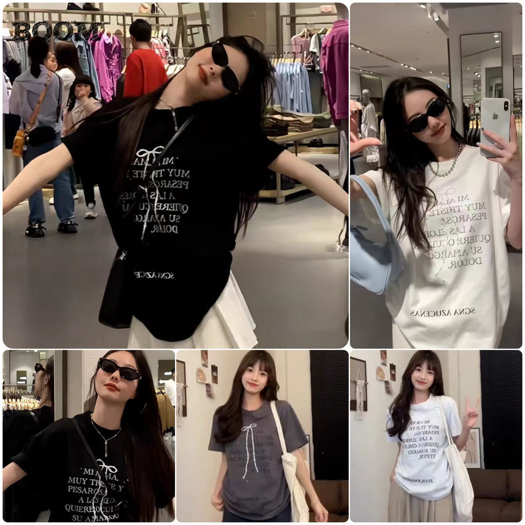 [Camiseta Premium Algodão Puro]LA Plus Size Unissex-Oversized Confortável Estilo Casual Camiseta Tecido Respirável#F221