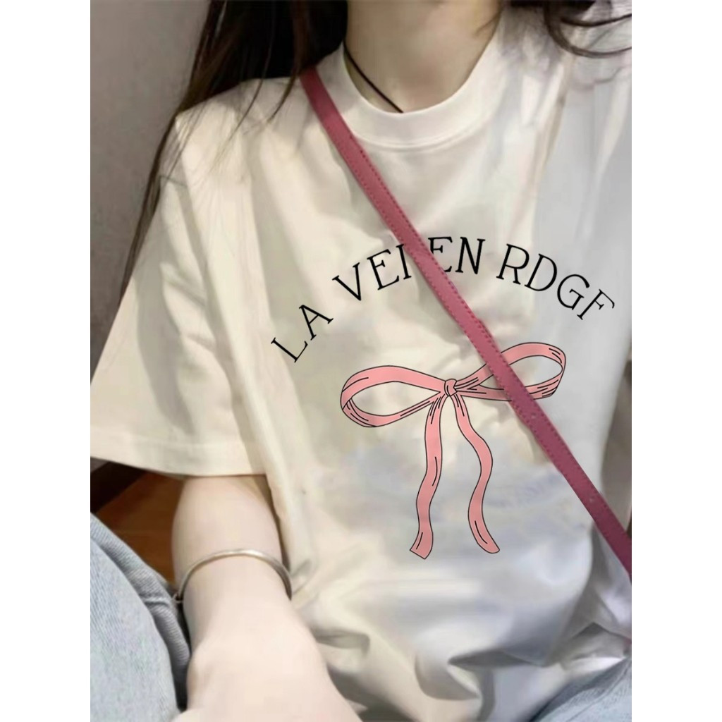 [Camiseta Premium Algodão Puro]LA Plus Size Unissex-Oversized Confortável Estilo Casual Camiseta Tecido Respirável#F684