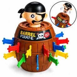 Jogo De Estratégia Barril Salta Pirata Brinquedo Para 2 A 4 Jogadores Desafie Sua Sorte Castela