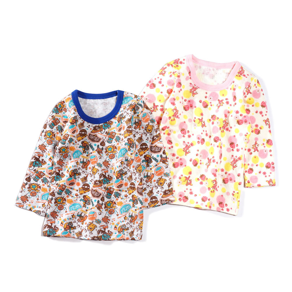 Primavera roupas infantis crianças ar algodão topos bebê camada de ar roupa interior meninos meninas camisas de fundo