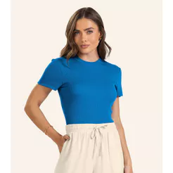 Blusa Feminina Em Ribana Endless Azul
