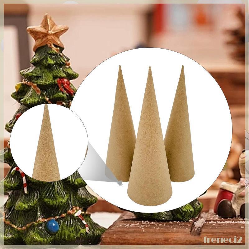 [Freneci2] Cone De Papel Para Decorações De Árvores De Natal Material Artesanal De Fundo Aberto Enfeites De Gnomo DIY Ma