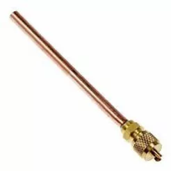 Válvula Schrader 1/4" x 100mm com União de Solda VIX