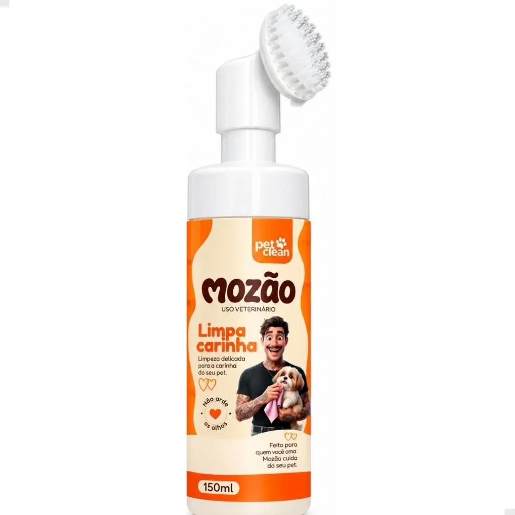 Espuma Limpa Carinha Lucas Lucco Cães/Gatos Mozão Pet Clean 150ml