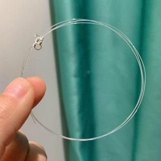 Pulseira pulseira colar feminino linha de pesca Material diy frisado prata pérola artesanal solto grânulo fivela cabeça 