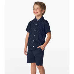 Camisa Infantil Masculina Trick Nick Azul
