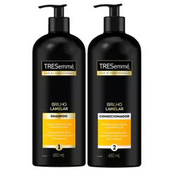 Kit Shampoo + Condicionador Tresemmé Brilho Lamelar 650ml