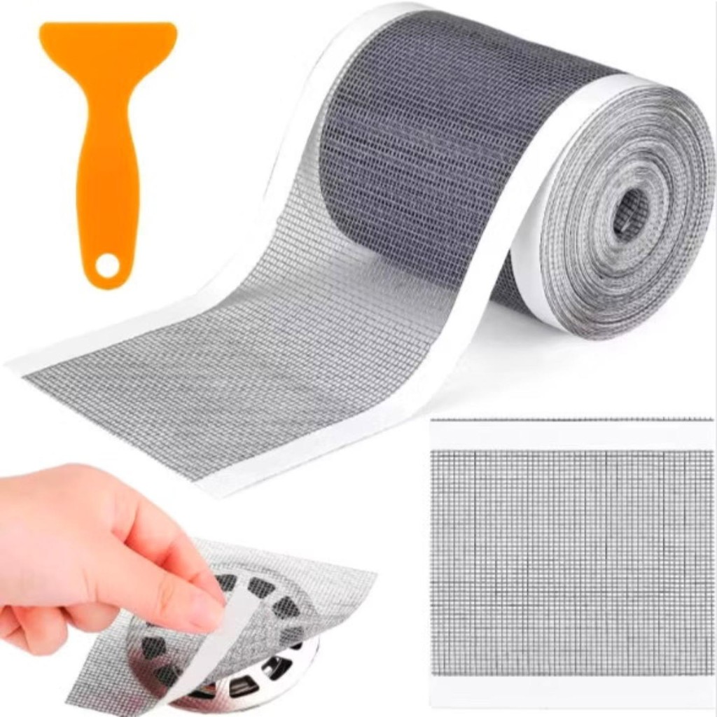5/10metro Tela Protetora Para Ralo Anti Inseto 5Mx7CM Adesivo Filtro Banheiro Quintal Em Plastico