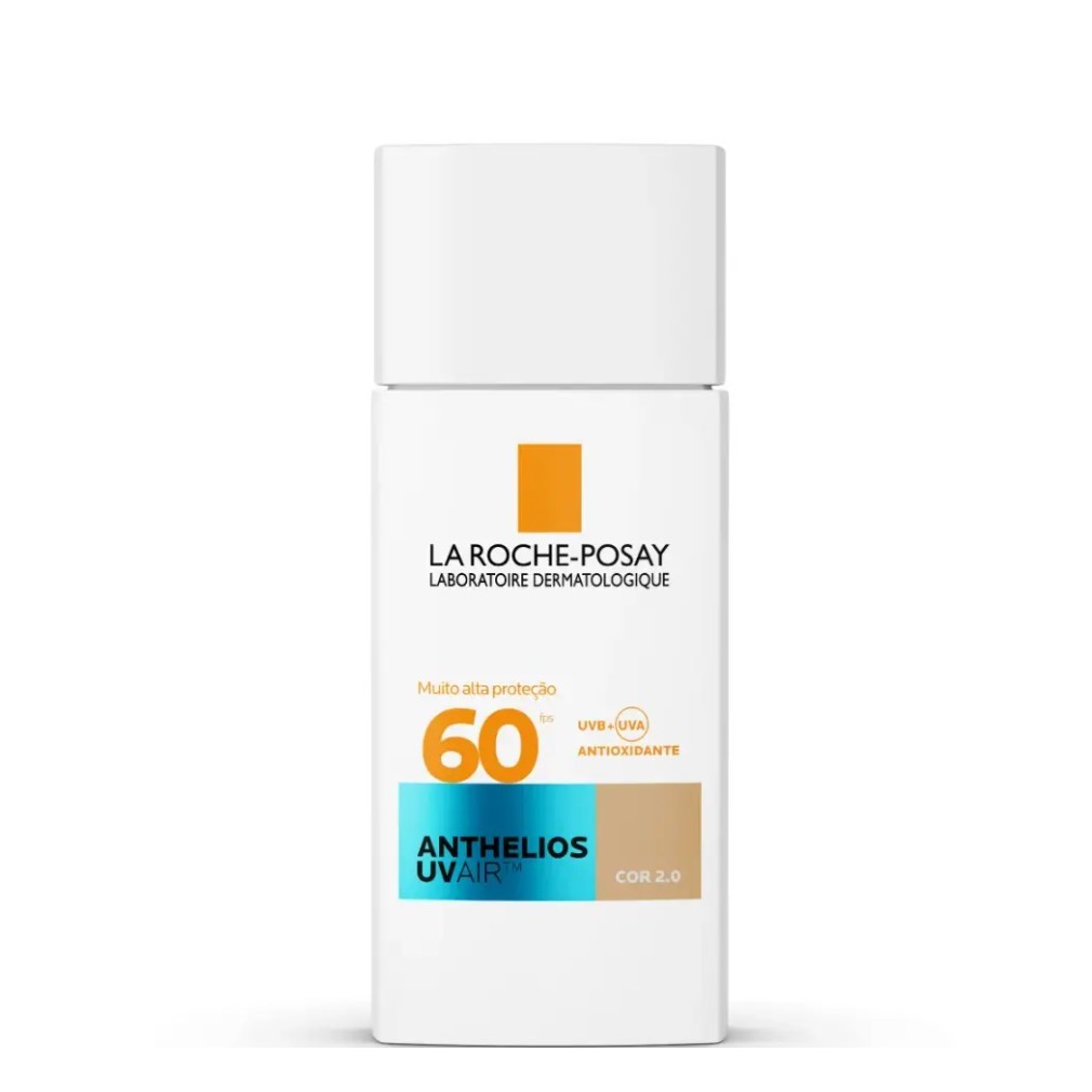 Protetor Solar Facial La Roche-Posay Anthelios UVAir FPS 60 Cor 2.0 com 45ml