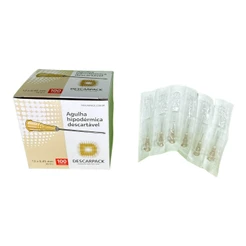 Agulha Hipodérmica 13x45 Caixa c/100 Descarpack