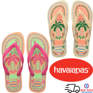 Chinelo Havaianas Sandália Top Summer Vibes Feminino Verao Original estampado Farme em Oferta na Shopee