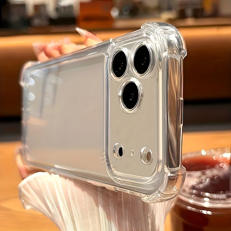 Transparente Original À Prova De Choque Caso Para iPhone 17 16 15 14 13 12 11 Pro Max XS XR X 7 8 Plus 16E Capa De Ar em Oferta na Shopee