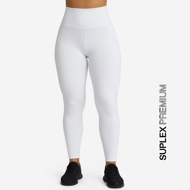 Calça Legging Branca, Calça Feminina Slim Fitness Academia Confortavel Treino Corrida Ginastica Yoga Calça Esporte