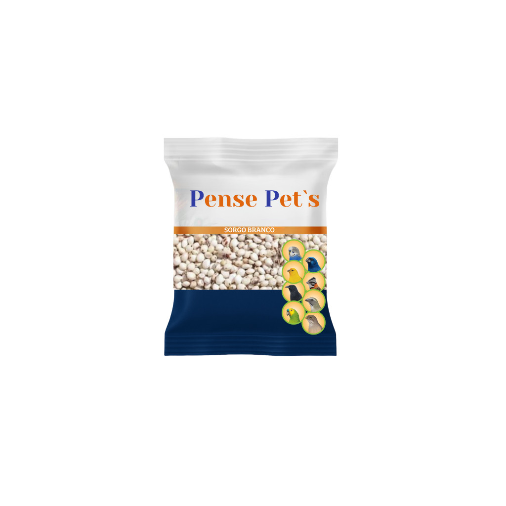 Sorgo Branco para Pássaros - 1kg