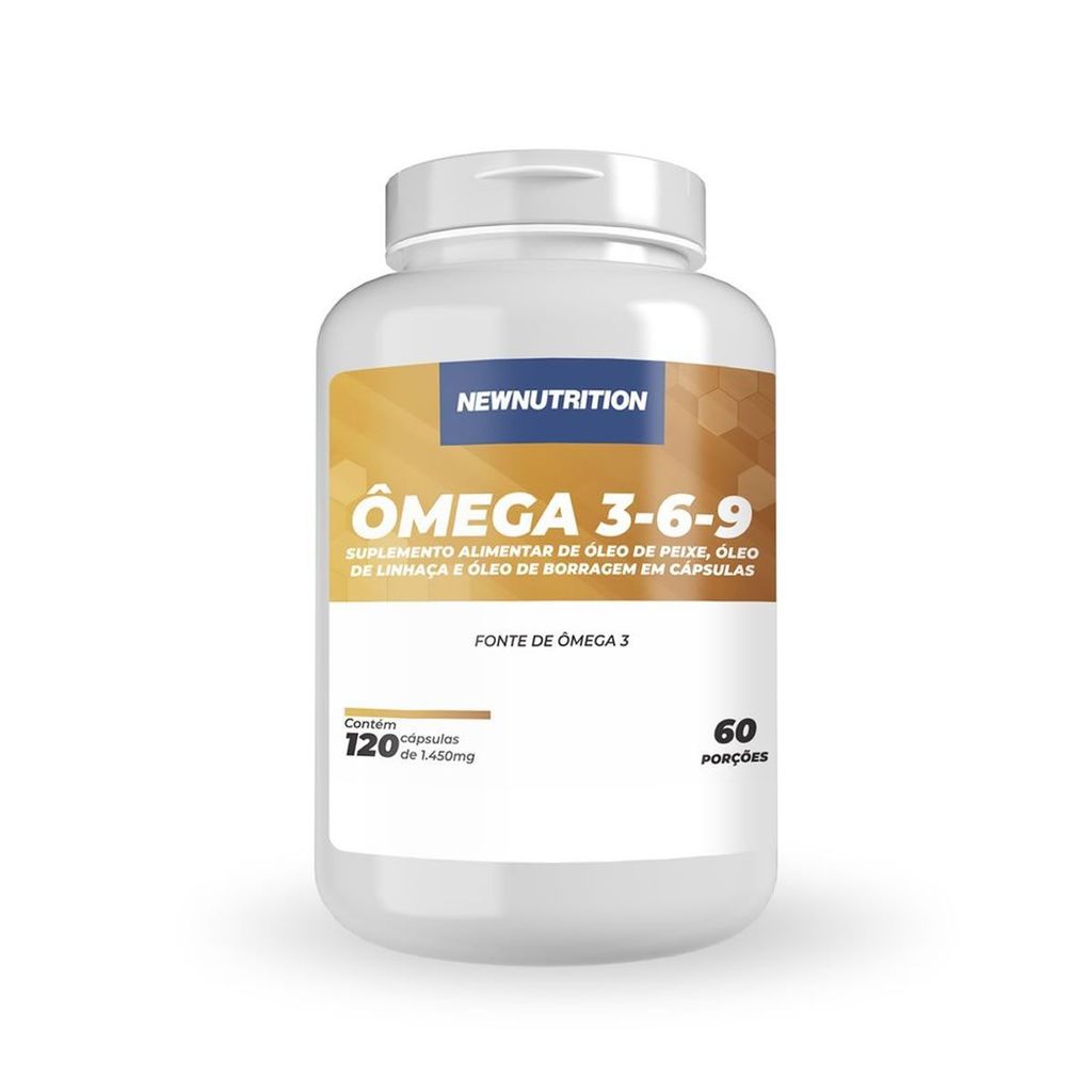Ômega 3 6 9 - 120 Cápsulas - NewNutrition em Oferta na Shopee