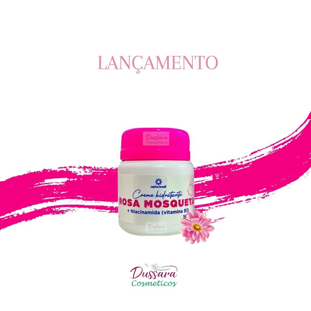 Creme Hidratante Rosa Mosqueta Clareador Natural de Pele