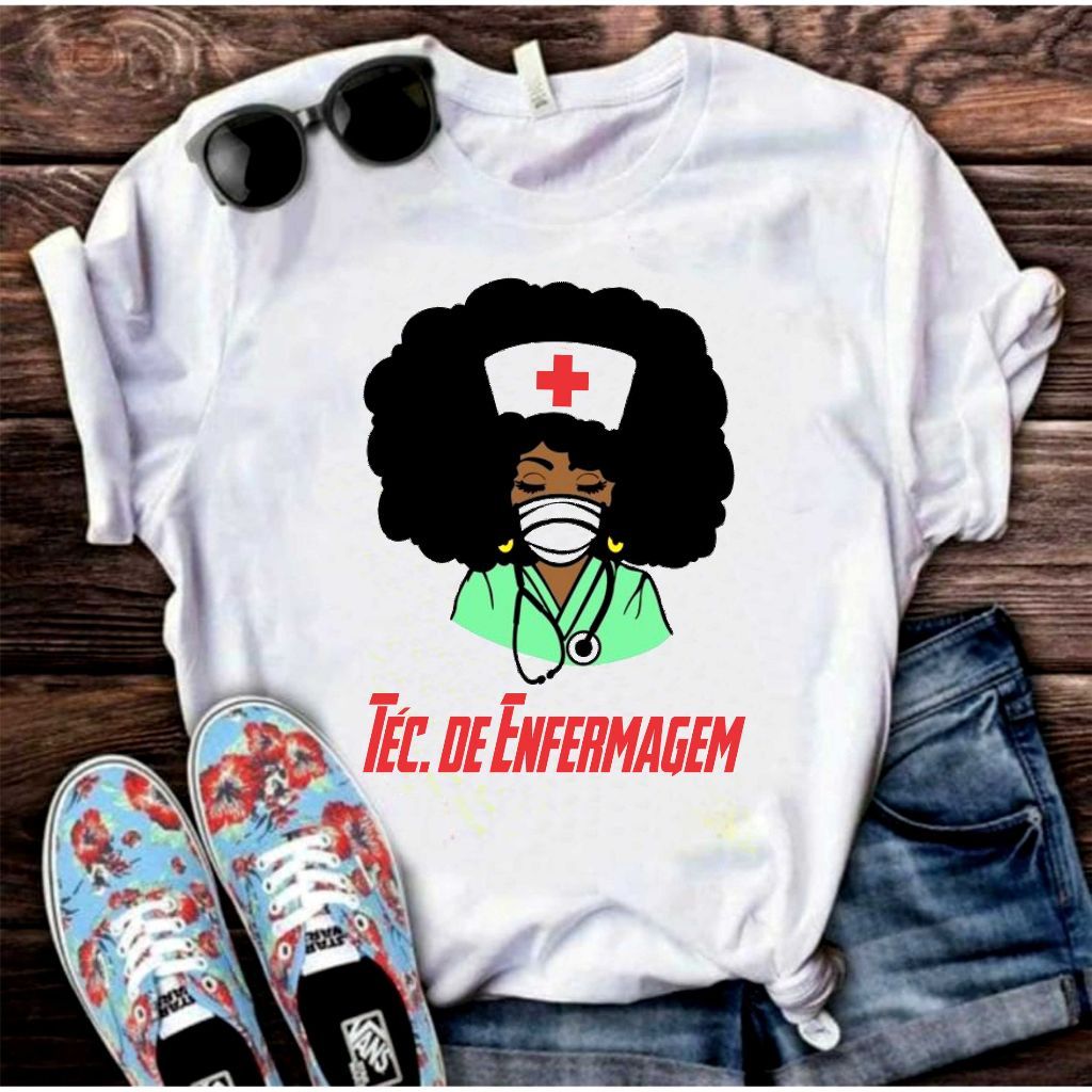 Camisa Tecnico de Enfermagem Enfermeira Enf Blusa 82 T-Shirt Camiseta  Blusa  Unissex DR
