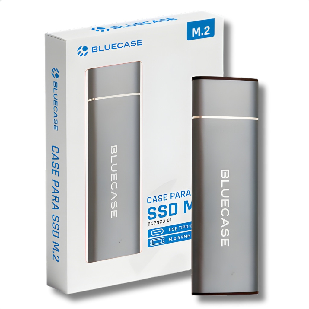 Case para SSD Nvme Bluecase USB 3.0 Preto BCPN2C-01