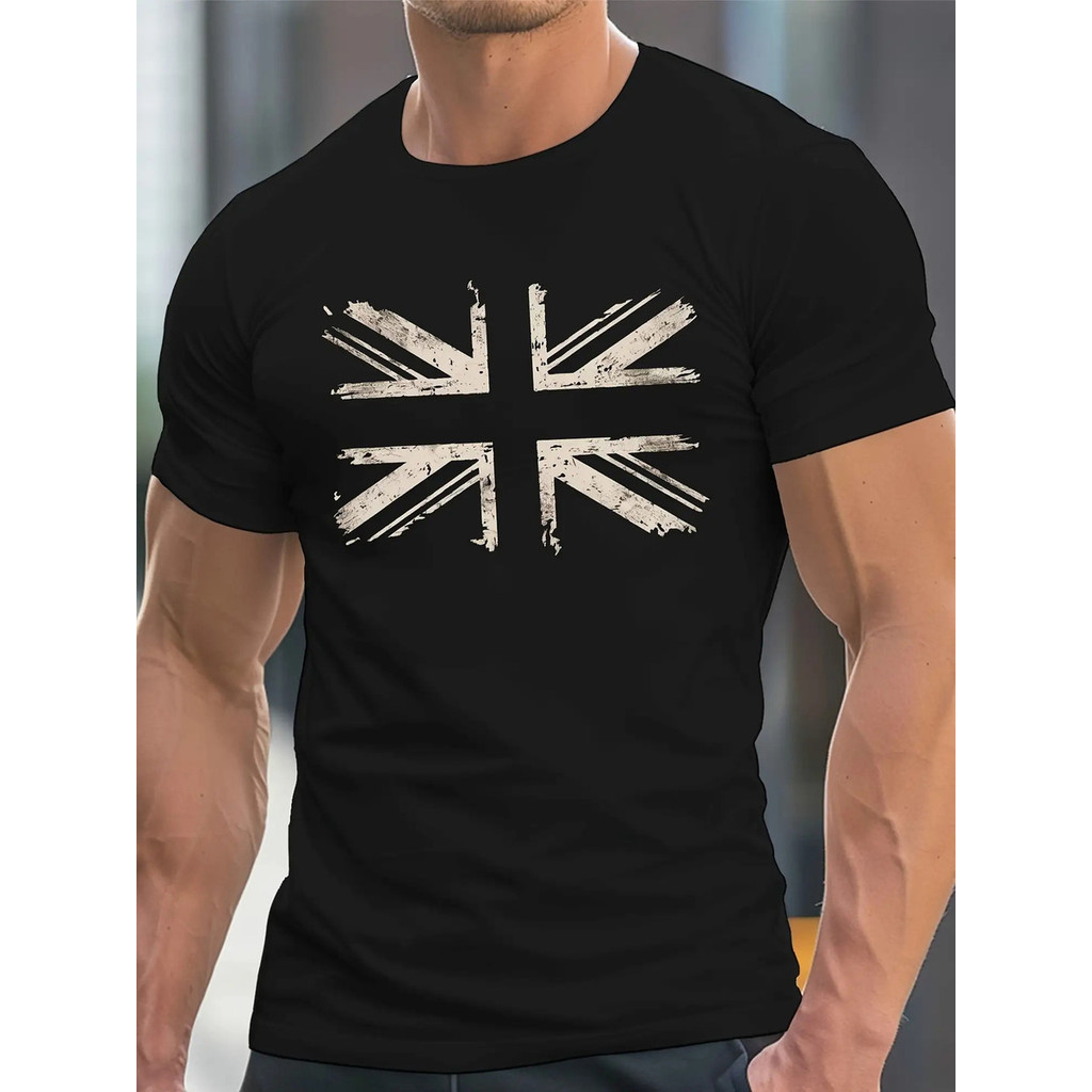 Camiseta Masculina Union Jack Inglaterra 100% Algodao Estilo